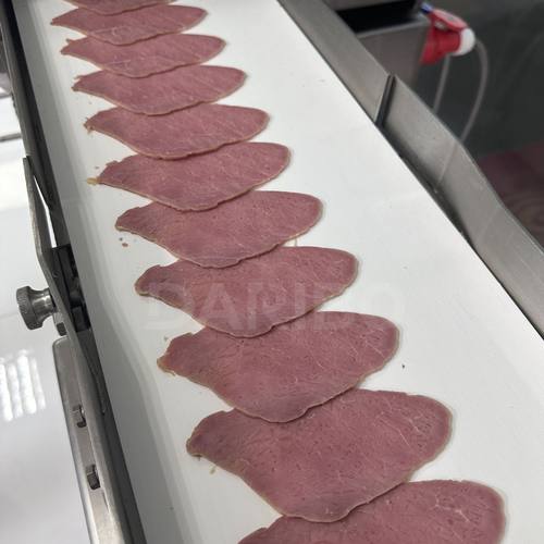 L商用鲜肉微冻肉自动切片机 带自动分份功能每份数量可调节切片机