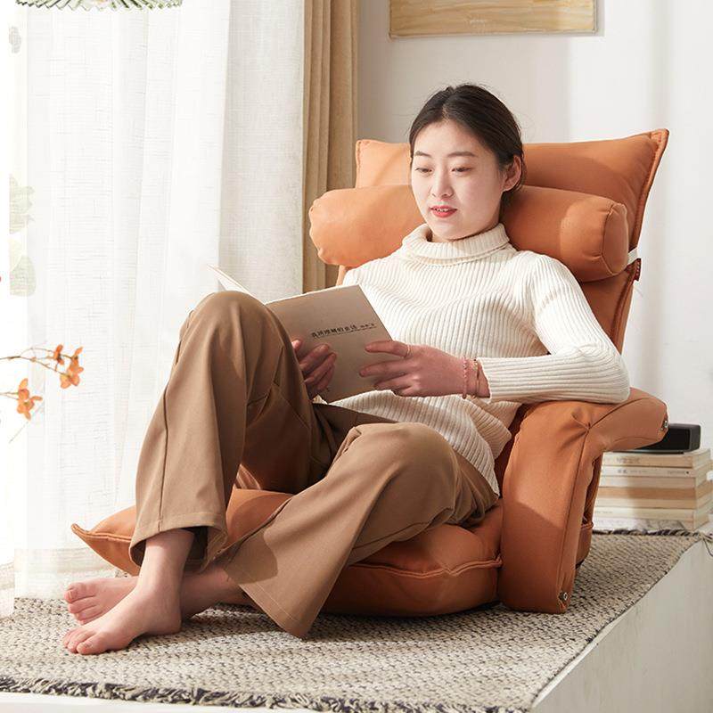 懒人沙发飘窗榻榻米单人小沙发可躺可睡床上家用靠背椅子卧室坐垫