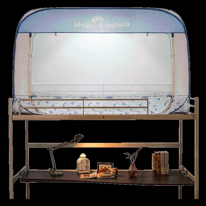 蚊帐学生宿舍蒙古包免安装子母床纹账单人床上铺下铺0.9m1.0米床