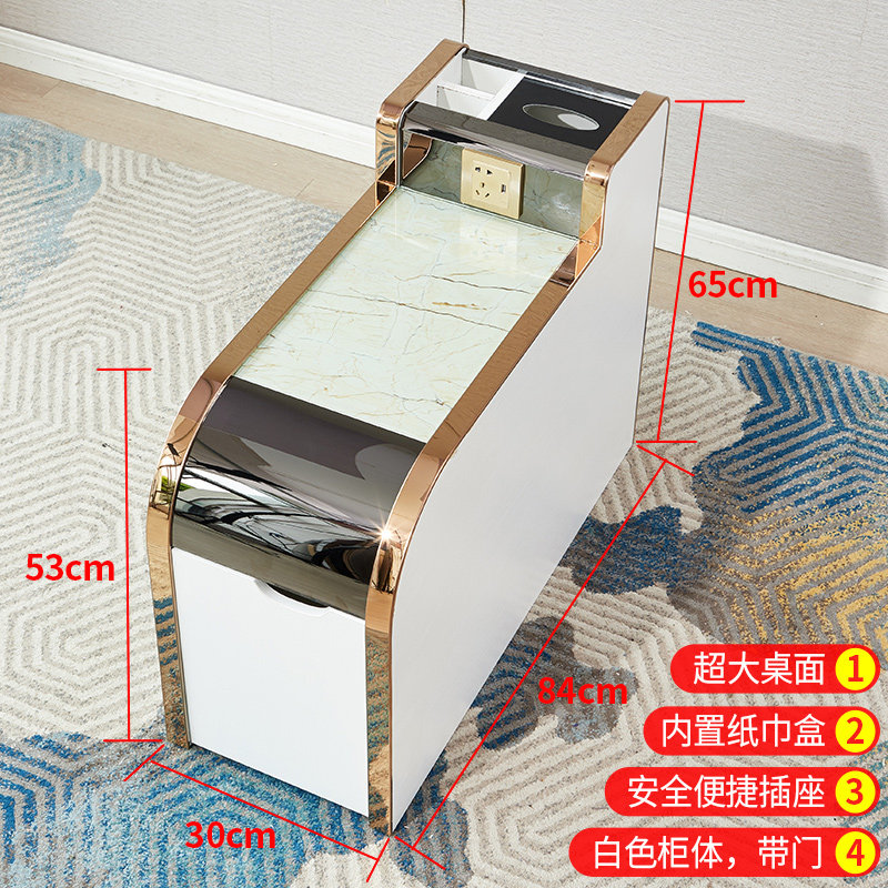 足浴茶几柜 足疗茶几经济型USB充电美甲美睫足浴沙发店中间小茶几
