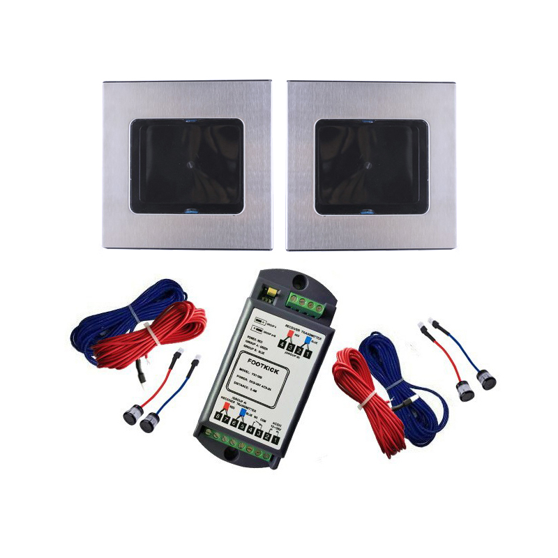 自动门脚感应开关医院脚踢开关平移平开感应门脚踩脚控制开关