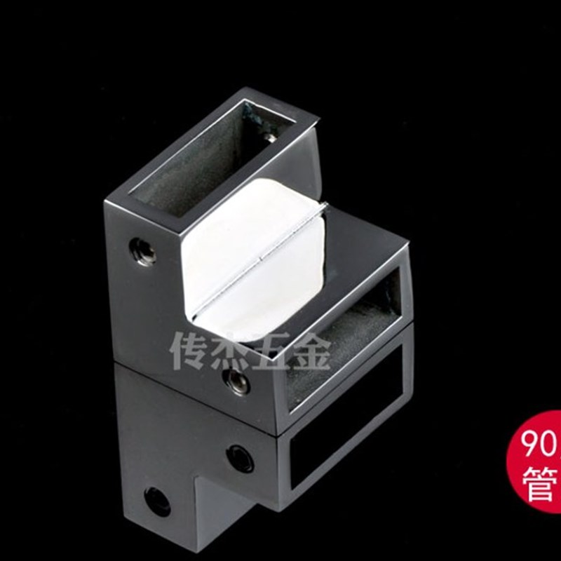 精铸30不锈钢10*30方管配件/淋浴房方管拉杆固定玻璃夹管夹