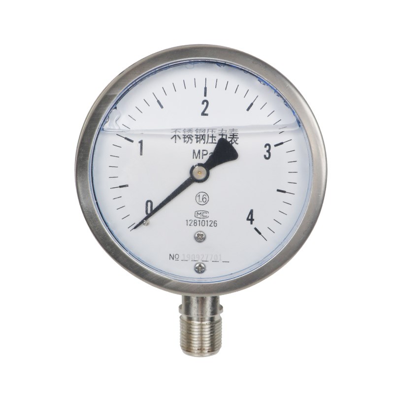 y10 0bf 全34不锈钢压表耐B震YN100F 耐高温60高力温 0氨用压力表