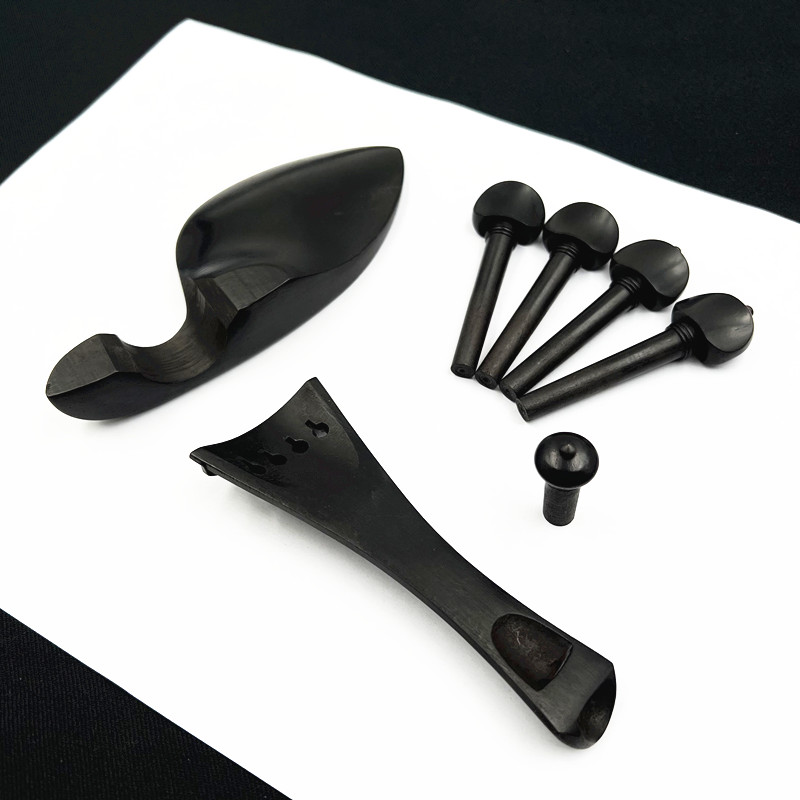 /小提琴配件 乌木配件 琴轴 拉弦板 腮托 弦钮 全配件