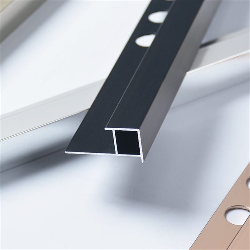 铝合金瓷砖收边条直角收口压条包边装饰墙角护角金属客厅阳角线