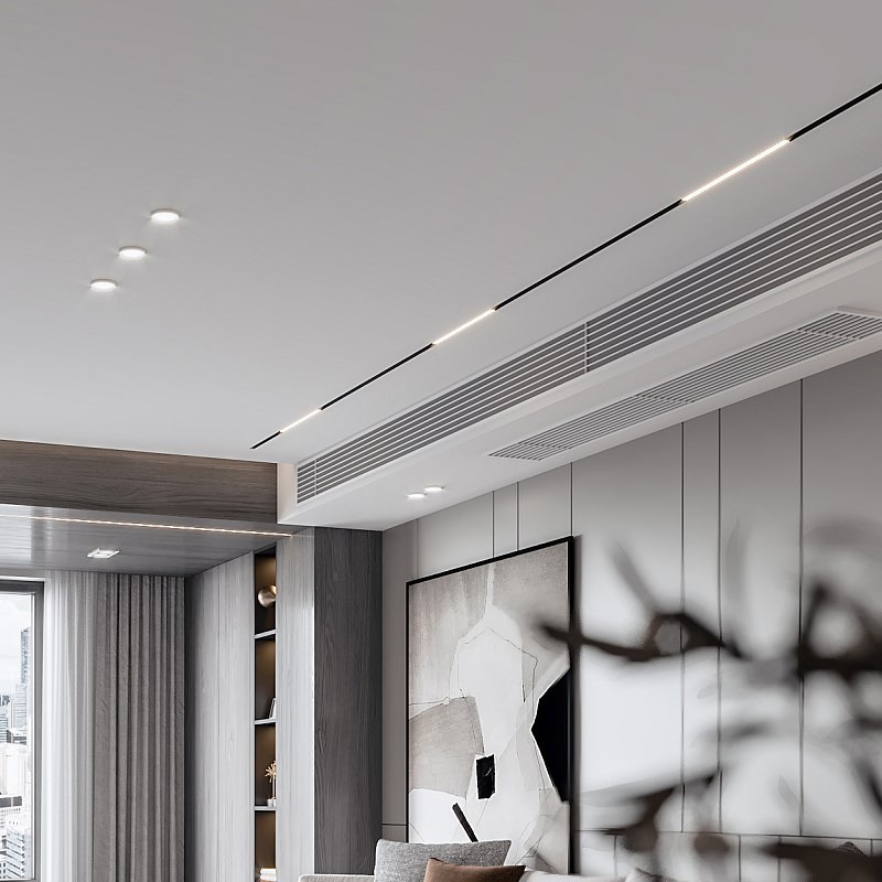 至御 磁吸轨道灯嵌入式无边框客厅无主灯具全屋餐20新款