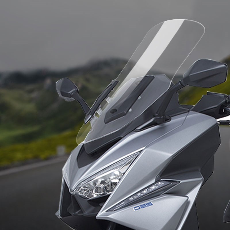 适用于光阳st0改装挡风玻璃加高风挡无损安装挡雨板护胸