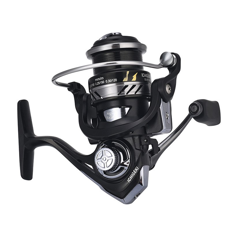 科迈龙金属斜口浅线杯渔轮翘嘴打黑无间隙远投轮路亚微物纺车轮