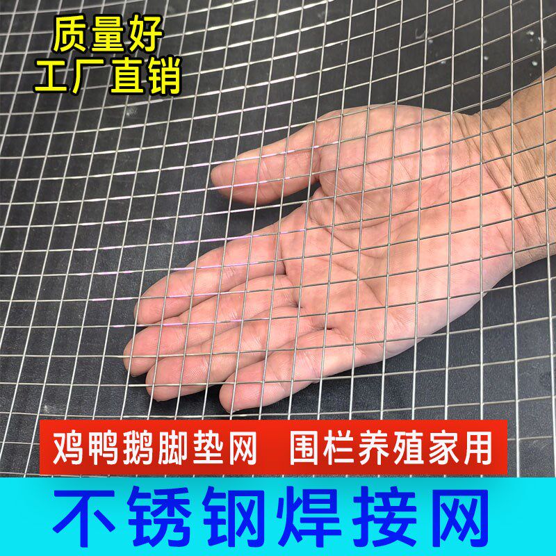 304不锈钢电焊网养殖网围栏防鸟钢丝网筛网防逃网电焊铁丝防护网