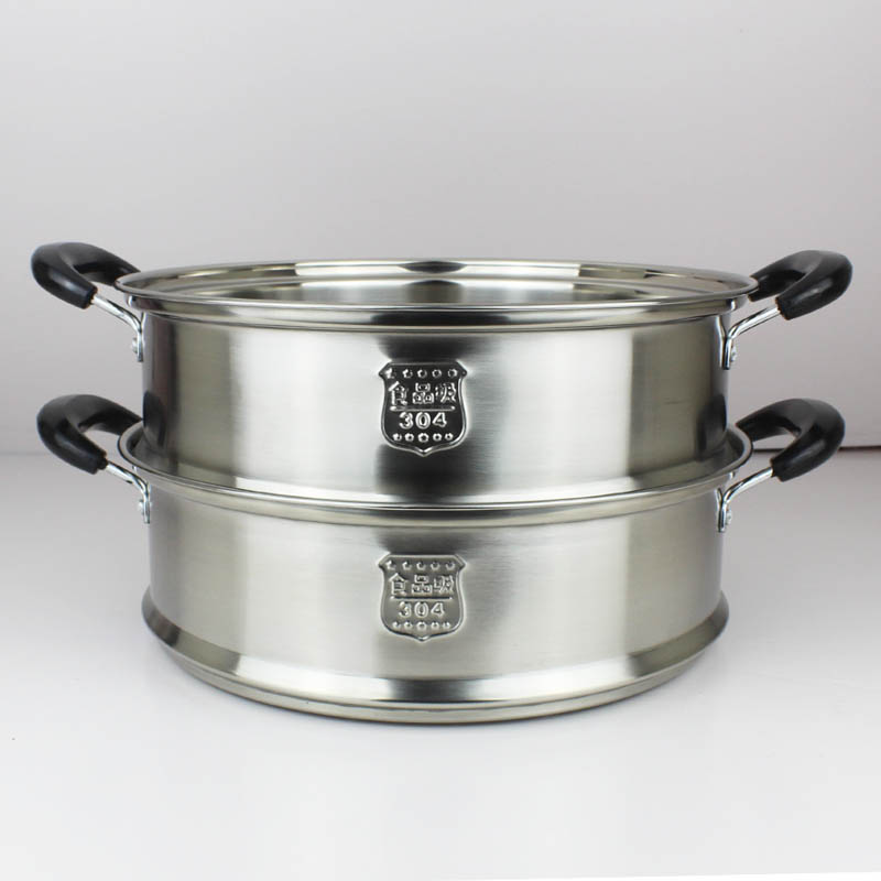 30不锈钢蒸笼蒸格食品级不锈钢2.28.30.32.3cm凹口平口加高厚