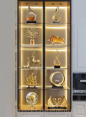 高档电视柜摆件装饰轻高档客厅酒柜高端大气上档5次20奢2新款高级