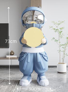 高档通宇航员太空人落地沙灯装大型客厅电视柜发旁边饰卡搬家礼物