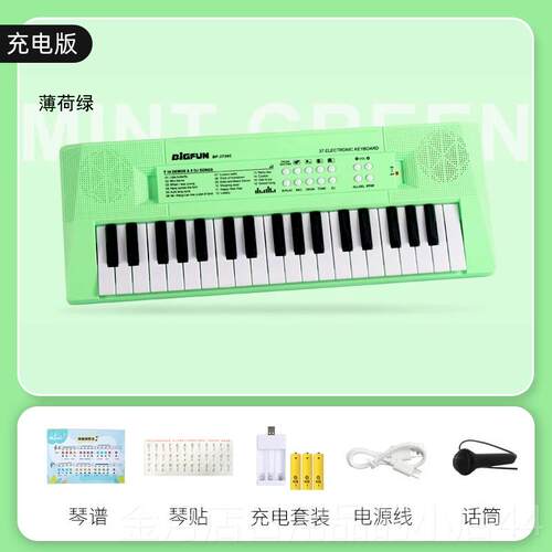 高档童乐玩具迷你小钢琴口袋音键盘36岁生日儿礼物早教可弹奏电子