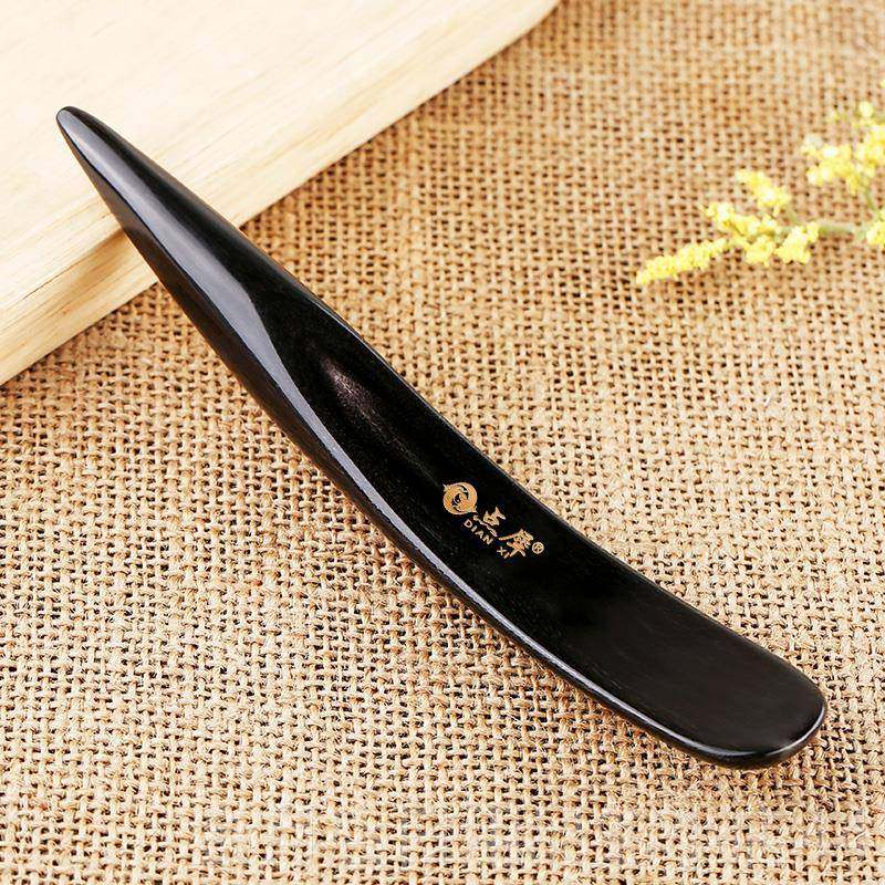 高档天然水牛角疏经络拍痧颈按摩棒点部敲背锤赶筋棒擀筋通刮穴痧