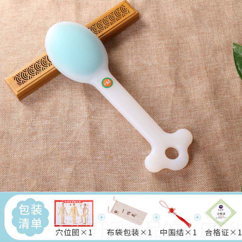 正品一拍捶灵拍背痧板硅胶络拍全身家用手持筋络拍打器器圆头按经