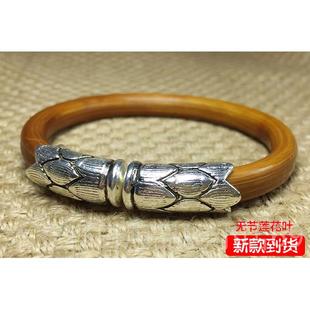 正品锦石阁金刚手镯男女银藤饰西藏藤无节制情侣鸡血条藤饰品