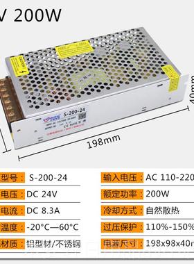正品20V转变12V20A开关电源-122V250W直流变压器 集中供电监控S24