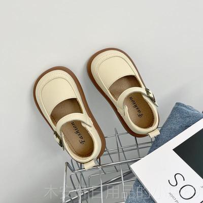 正品小女宝孩浅口尚皮圆头玛丽珍鞋时洋气公主鞋软底单鞋宝表演鞋