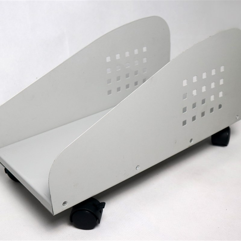 钢制自锁滑轮电脑主机拖架简约移动托盘台式主机支架机箱底座托架