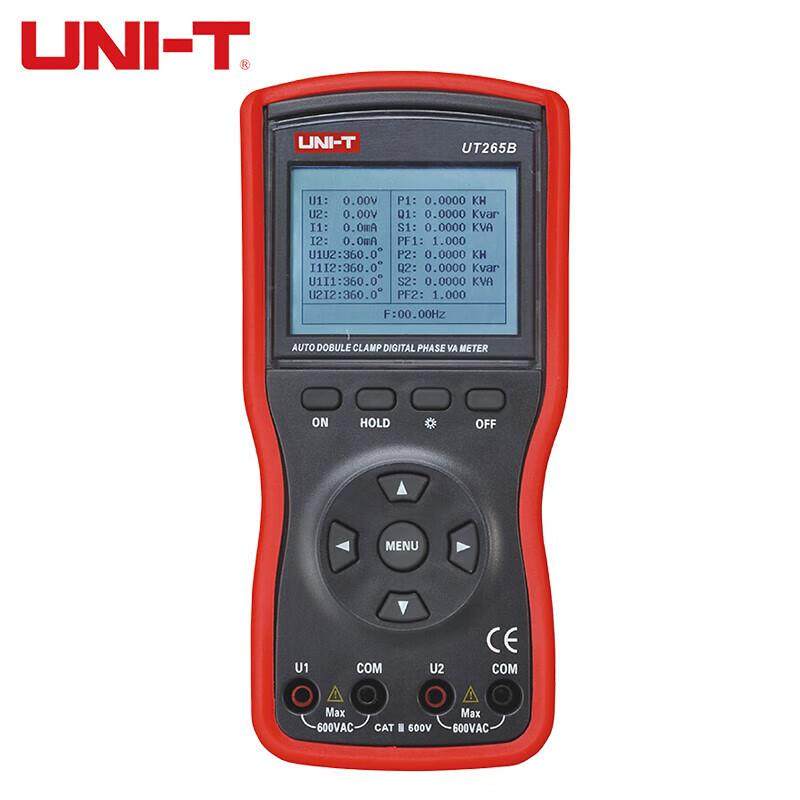 UNI-TUT265B UT267B/267C/268B智能三钳数字相位伏安表