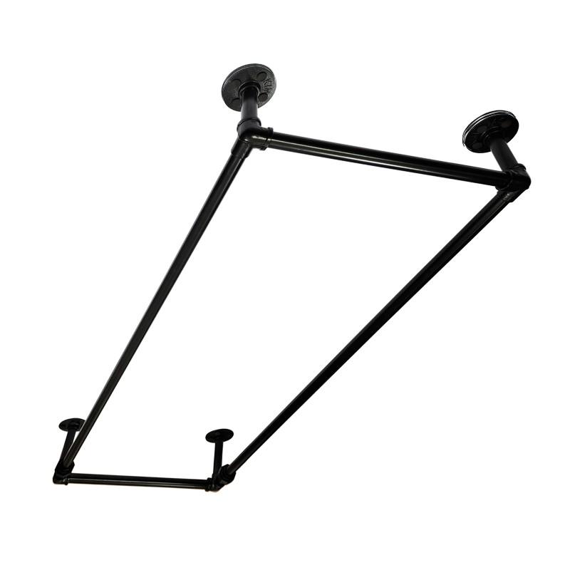 晾衣杆阳台顶装固定式晾衣架凉衣捍天花板打孔吊顶杆式挂晒衣架