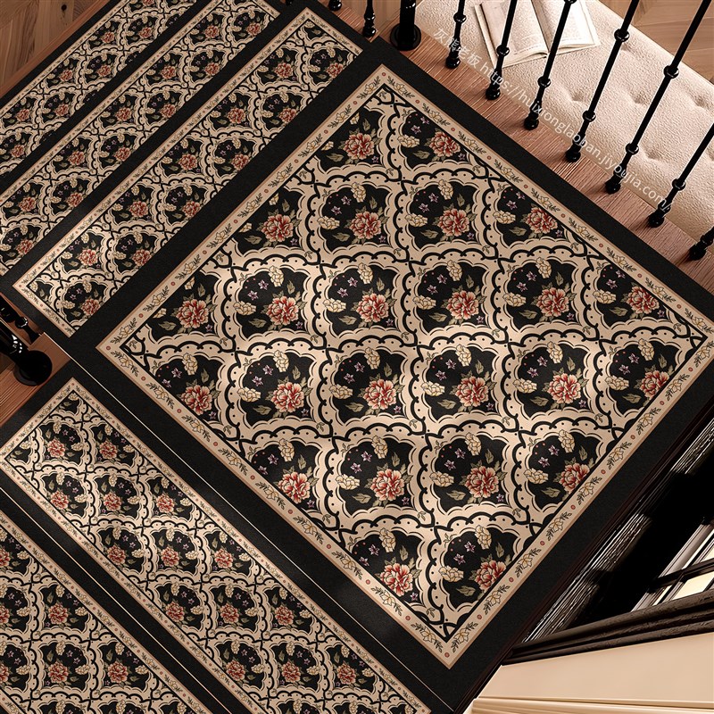 弥赛尔楼梯垫免胶自粘防滑垫硅藻泥实木踏步垫家用旋转台阶地毯