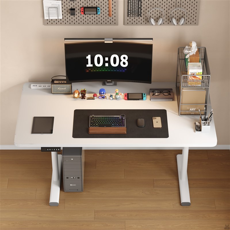 电动升降桌智能电脑桌家用台式客厅办公桌可升降腿书桌简约工作台