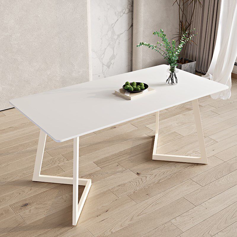 意式奶油风医美美容院咨询面诊桌店铺会客接待洽谈桌椅岩板办公桌