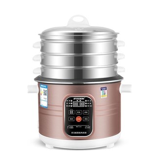 电饭 6L升带多层蒸笼老式 半球电饭煲家用智能多功能煮u饭煲汤2