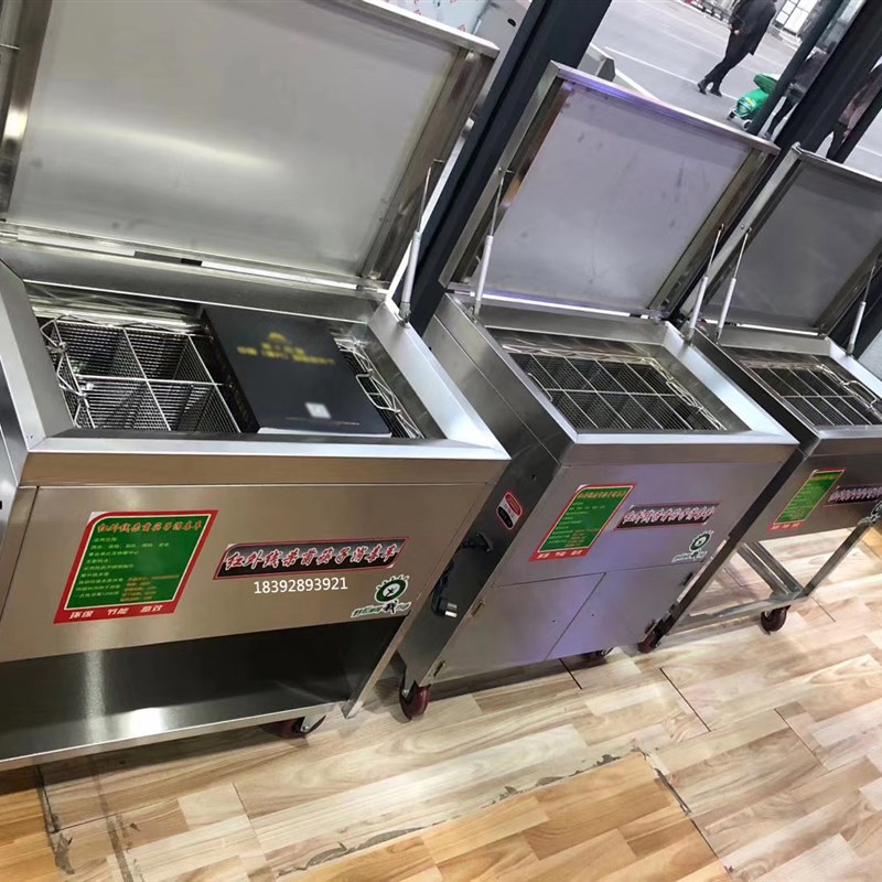 餐厅豪华款不锈钢商用筷子消毒机红外线杀菌消毒车食堂餐具消毒车