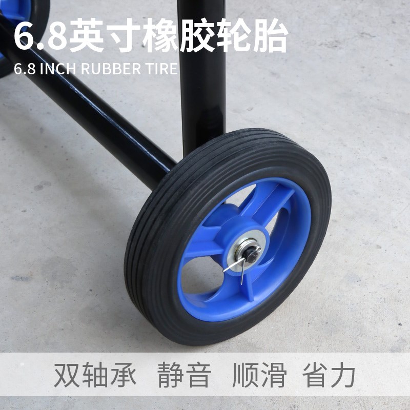 中号船外机折叠推车舷外机支架手拖车钓鱼船推进器加厚便携展示架