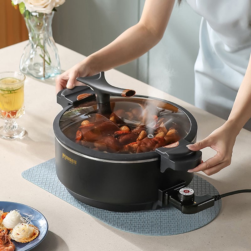 梅特德菲电炒锅不粘锅家用速食炒菜锅电火锅电炒锅电锅电炒锅炒锅