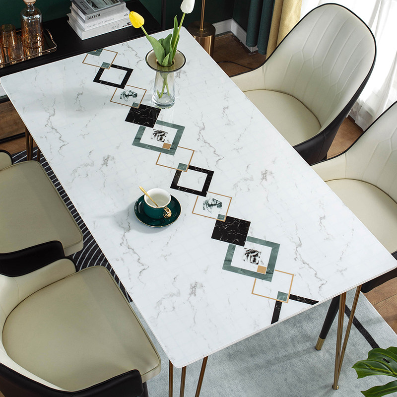 餐桌垫茶几桌子桌面垫软pvc玻璃桌布防水防油免洗防烫长方形台布0