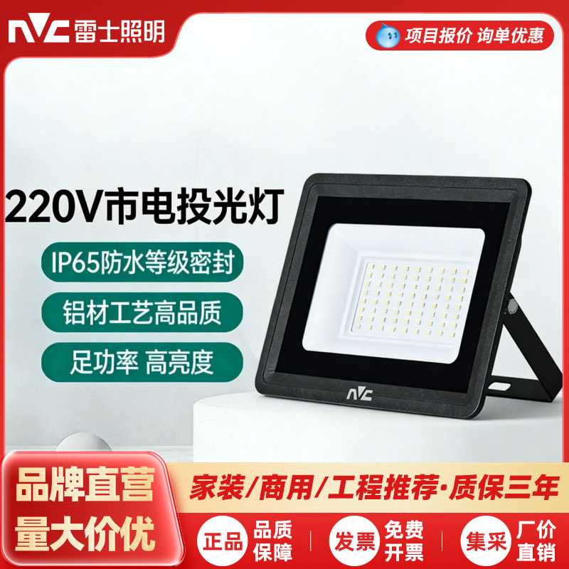 雷士照明220V户外市电投光灯