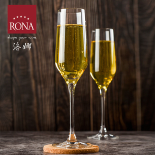 RONA洛娜image印象起泡酒杯高脚杯欧洲进口水晶玻璃家用香槟笛杯