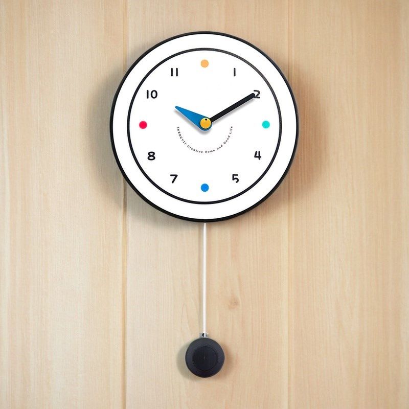 数字静音摇摆挂钟挂表卧室石英钟现代钟表精准现代简约时钟客厅