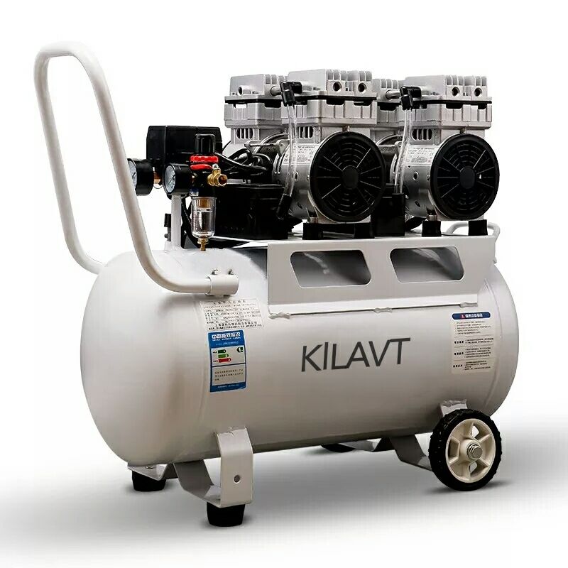 奇拉维特5W7W1100W10W等静音无油空压机中小型冲气泵打气泵