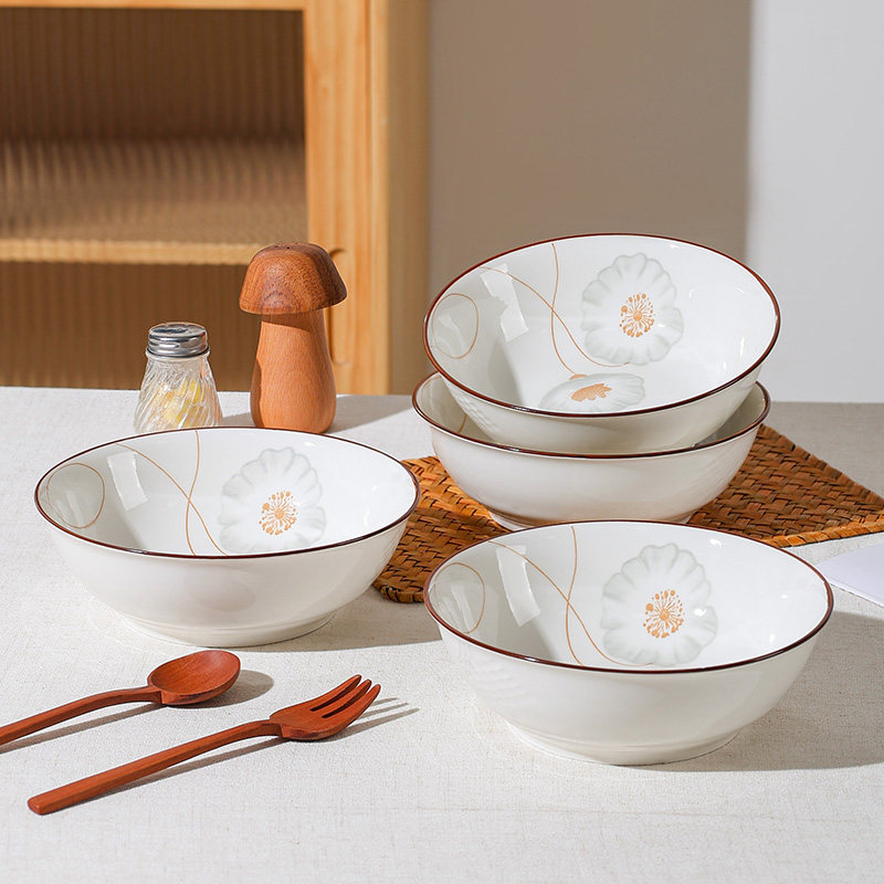 7英寸大号面碗家用陶瓷吃面碗饭碗釉下彩高颜值泡面斗碗新款餐具