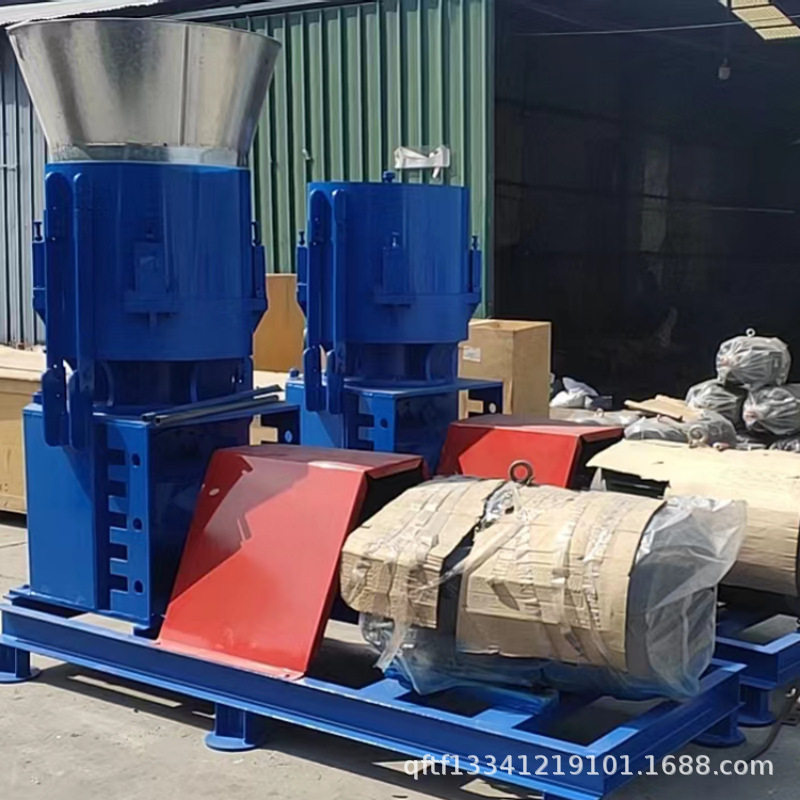 养殖玉米粉碎搅拌颗粒机400型平模碳粉颗粒机小龙虾饲料颗粒机