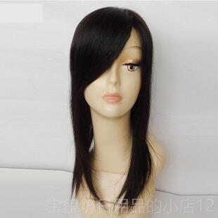 高档假发发片女长假递针真发发补发发顶片头顶发块手织盖白发隐形