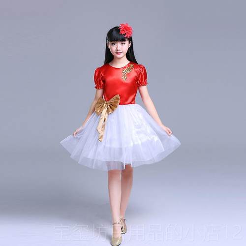 高档一儿童演朗出服中小生合唱男女童诗歌诵服装六表演服幼儿舞学