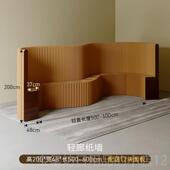 高档十八风琴隔断屏风办公室玄关隔廊档分隔轻纸墙挡板纸播背直景