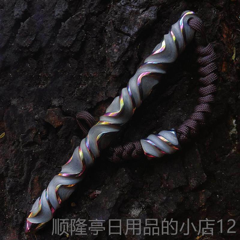 正品引路人钛合金外酷棍防身c合法武器自卫户d把玩古巴藤小撬棍e