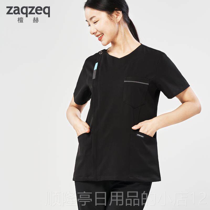 高档手术短袖刷手服口腔美容院牙工作服所护士服诊医医生侧拉链洗