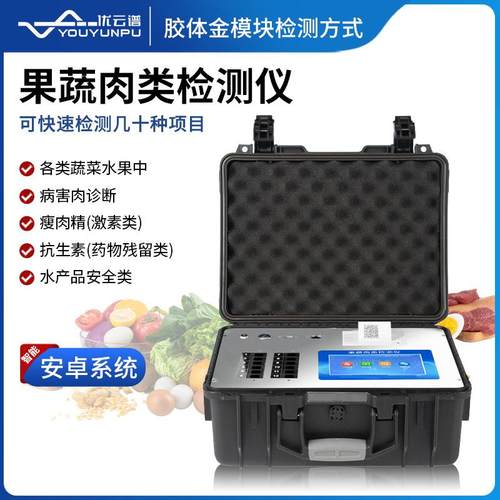果蔬肉类检测仪 便携式蔬菜水果肉类农残分析仪食品安全检测设备
