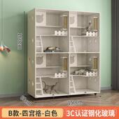 高档宠物实木猫展柜猫别店墅猫猫咖猫笼子豪华玻璃示柜繁育笼寄养