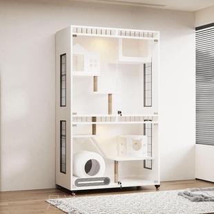 高档宠物展示型柜猫繁墅实木猫笼猫咪产房育柜大猫舍寄养柜别猫窝