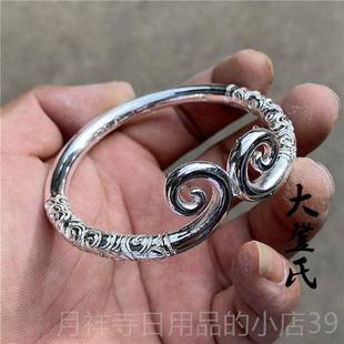高档紧箍生咒纯银手镯 999一所爱大话祥西游 红同款 云手工情网侣