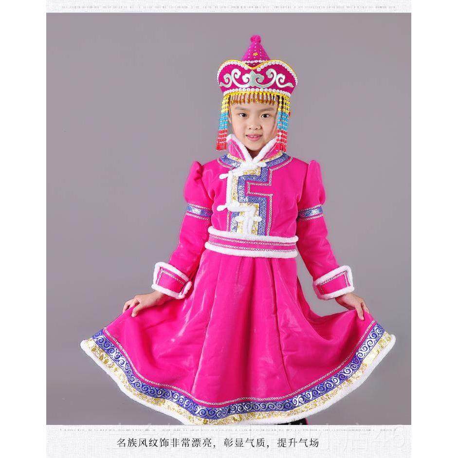 高档蒙袍女童春秋女孩童儿女公主演出服装日常生活装古红色舞蹈表,童装/婴儿装/亲子装,儿童演出服,淘宝优惠券,粉丝福利购,淘宝优惠卷