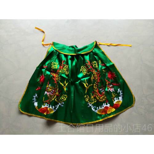 高档花佛像披风佛袍关公刺绿色披风斗篷绣披肩绣龙袍袍绿神衣佛衣